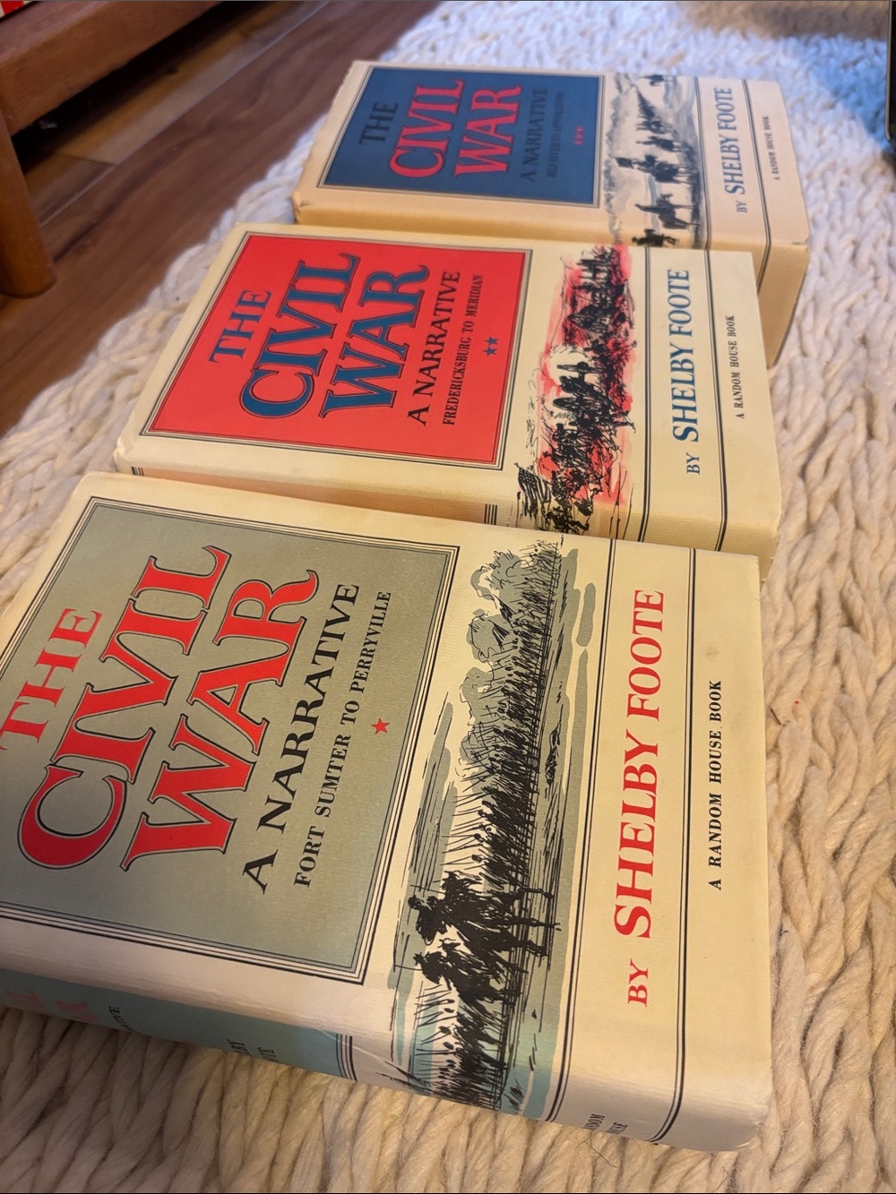 The Civil War A Narrative by Shelby Foote - Decorative Hardcover Set